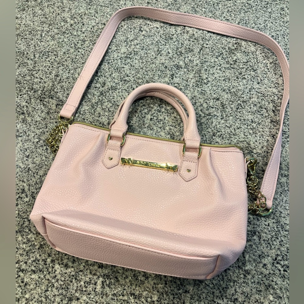 BETSEY JOHNSON pink leather satchel